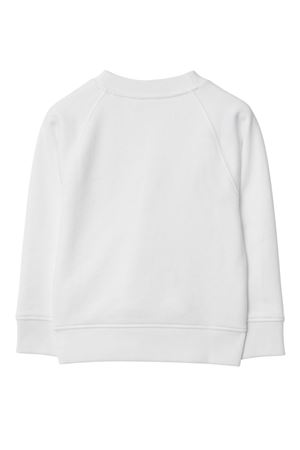 white cotton sweatshirt BURBERRY KIDS | 8079788A1464